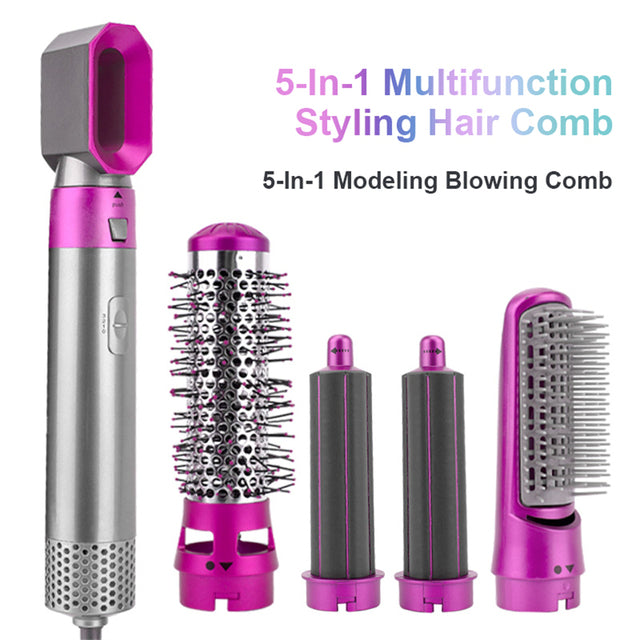 5 IN 1 BEST AUTOMATIC HAIR CURLER AND STRAIGHTENER | Thrifix™